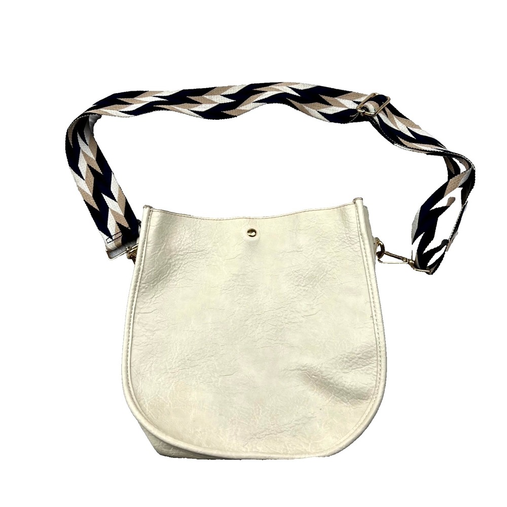 Ah Dorned Women's Handbag Beige Leather Inner Pockets Single Strap Shoulder Bag